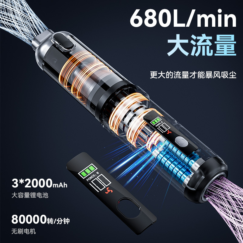 宠物吸毛器车载吸尘器车用手持无刷吸尘机汽车无线除尘器吸吹两用|undefined