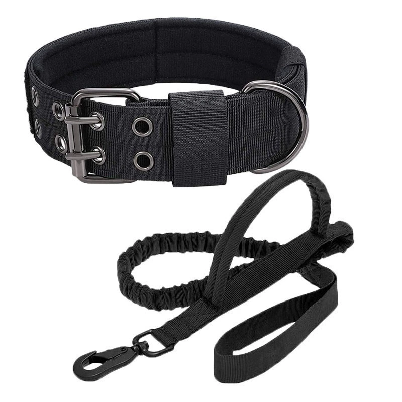 Лидер продаж, уличный нейлоновый водоотталкивающий Регулируемый тактический ошейник для собак, веревка для собак, большой и Средний ошейник для собак