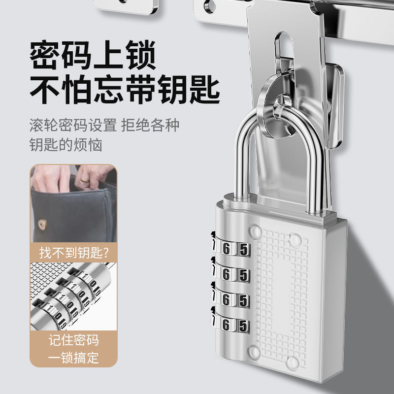 金属密码挂锁防水健身锁柜锁学生书包宿舍锁头宿舍柜子家用挂锁|undefined