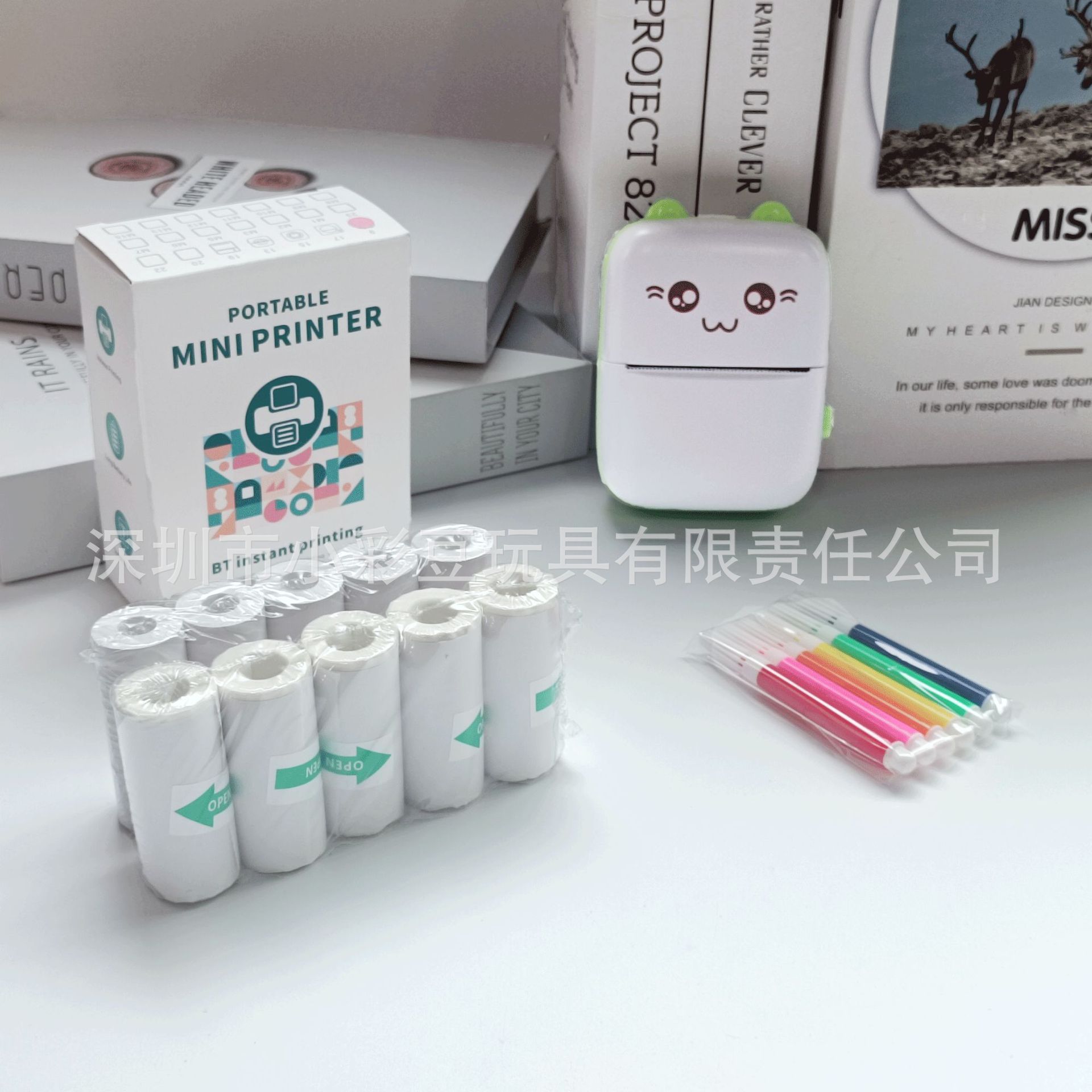 C9 녹색 + 감열지 5개 + 접착지 5개 + 색펜