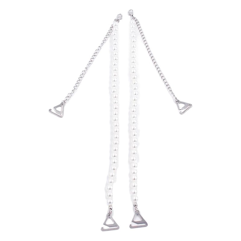 6mm8mm perla correa de hombro con cuentas correa de la ropa interior tubo superior con cuello fuera del hombro al por mayor