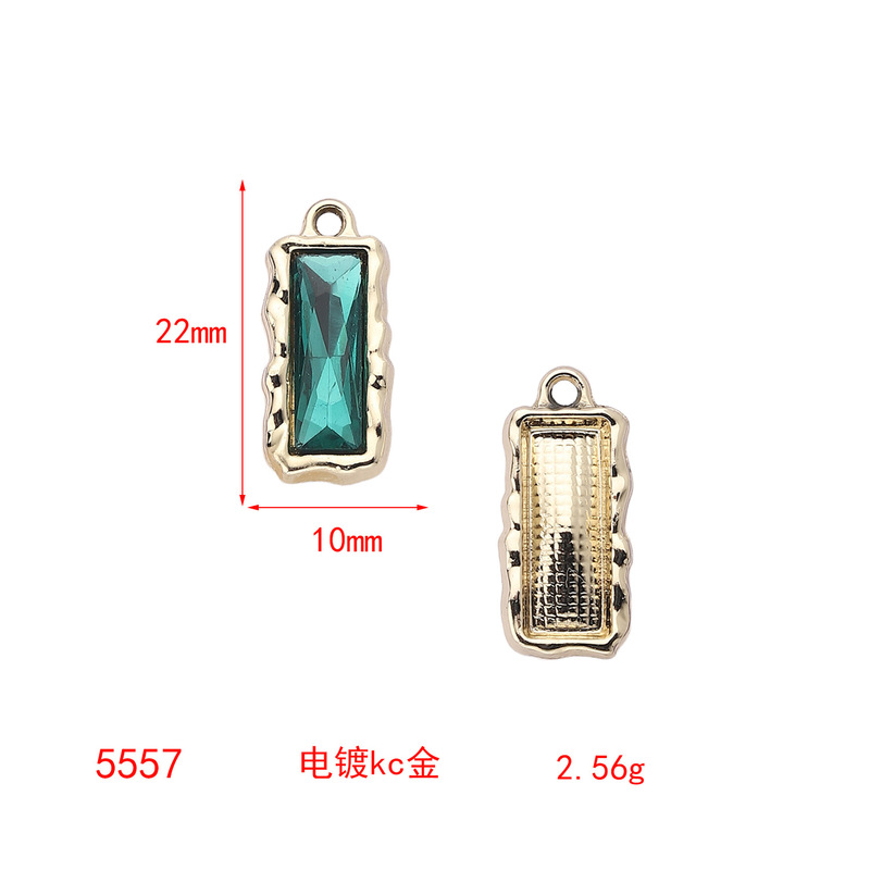 天然石のカット面を持つ長方形、円形、楕円形の単穴クリスタルDIYアクセサリーペンダントDIYジュエリーアクセサリー在庫あり|undefined