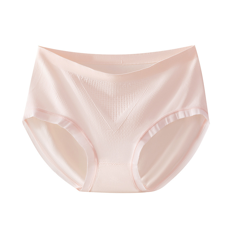 Bragas de ácido úrico para mujer antibacterianas de cintura media sin costuras verano delgado 2024 nuevos pantalones de algodón triangulares de cadera frescos