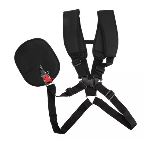  Arnés doble acolchado para desbrozadora o cortadora de césped, cómodo y ajustable