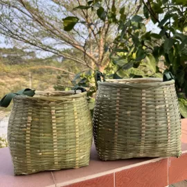 竹质工艺品;果盘、果篮;竹编