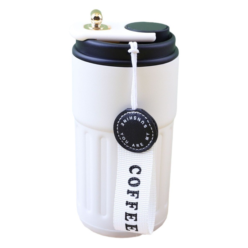 Taza de café de acero inoxidable 304 transfronteriza Taza de vacío Taza de vacío de doble capa de alto valor Taza de agua portátil de oficina