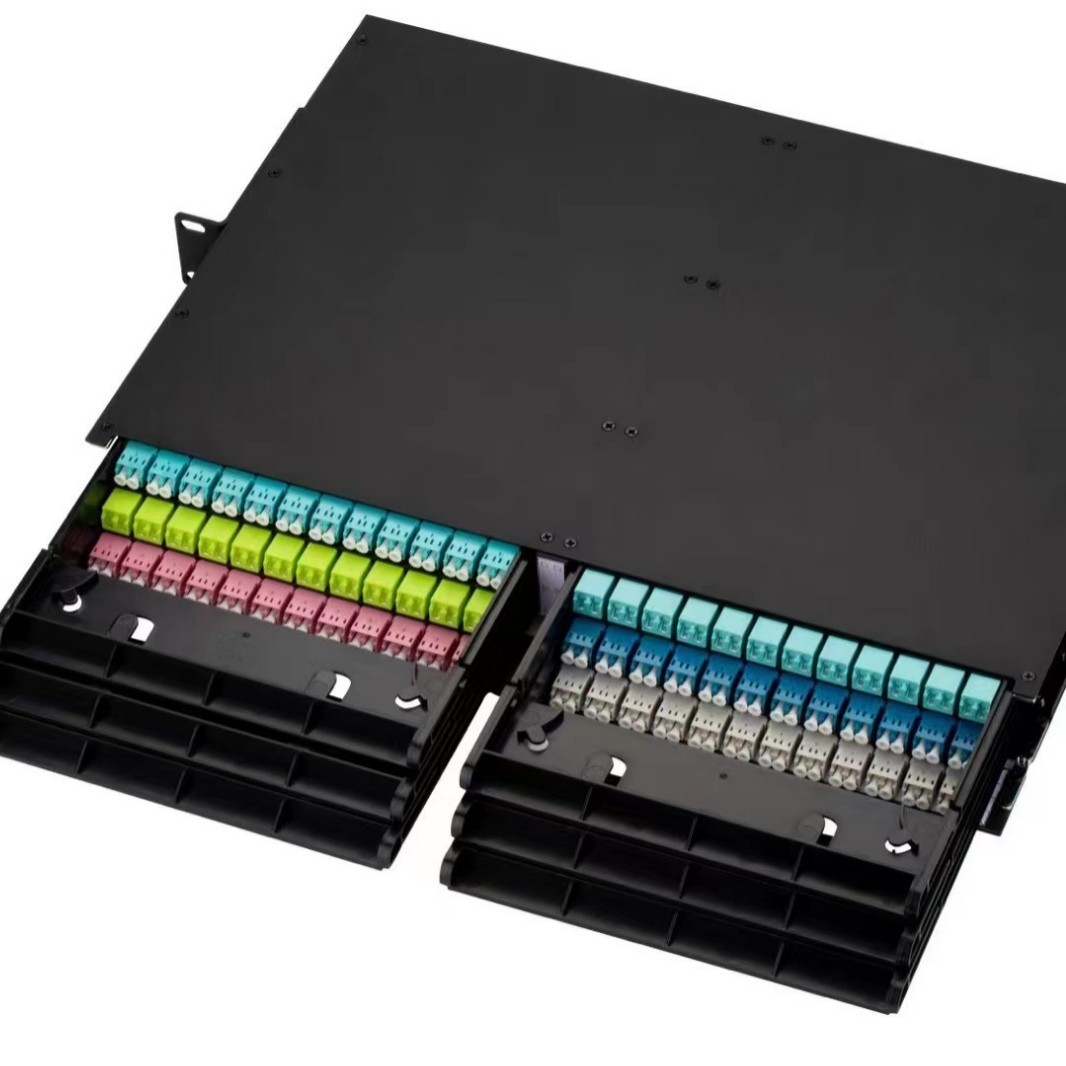 1ULC接头96芯高密度光纤配线架 终端盒光纤盒空箱体光纤面板