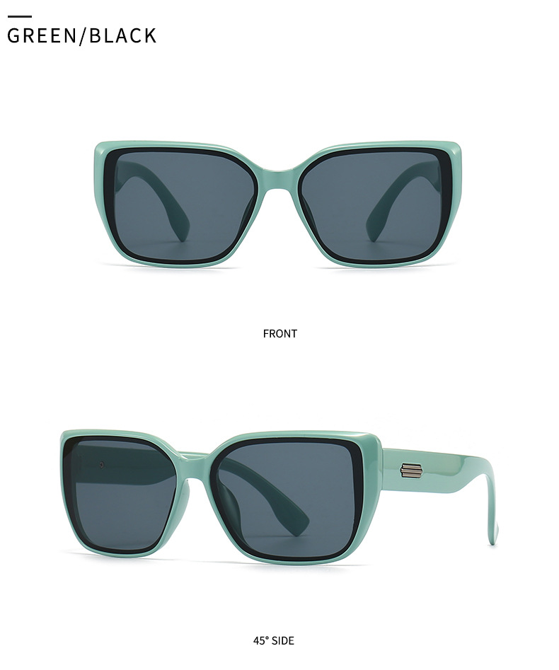 2023 foreign trade cross border metal accessories square frame sunglasses for men European and American street style sunglasses for women wholesale 9120_voghion.com