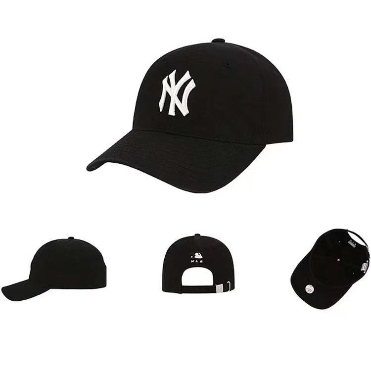 纽亦华MLB洋基队鸭舌帽LACP77软顶NYCP66刺绣遮阳防晒可调节帽子|undefined