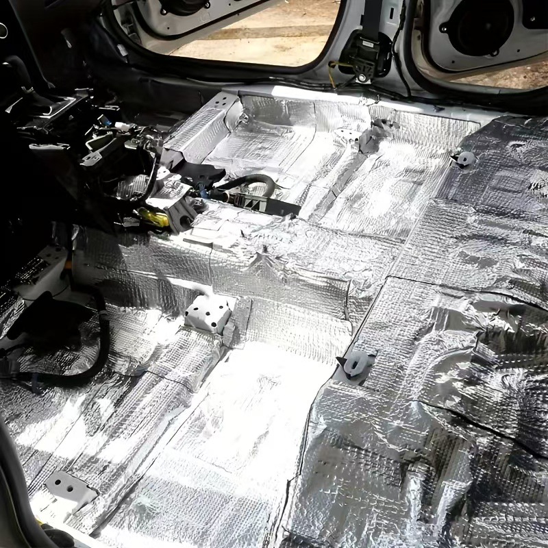 Car Soundproofing and Heat Insulation Pads Made of Aluminum Foil, Rubber Plastic Cotton, Engine Hood, Car Door, Car Roof, Trunk Soundproofing and Heat Insulation Materials