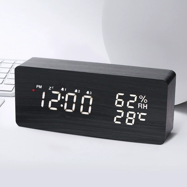 Black Wood and White Character-Japanese Dadtock (Rectangular)