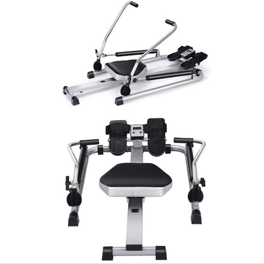 Double oars rowing machine fitness equipment silent hydraulic household indoor multifunctional slimming weight loss exercise paddle machine