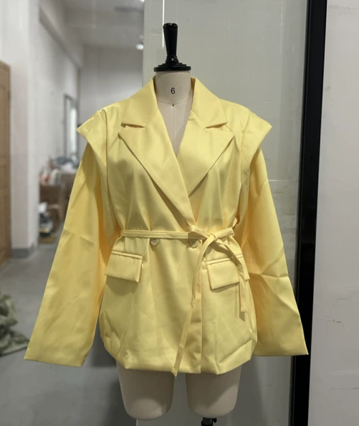 Shoulder pads, yellow suit