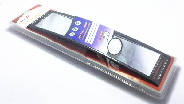 Car Modified Interior Rearview Mirror with Wide Field of View, Dual-Row Diamond 271 Reversing Auxiliary Mirror, Multi-Functional