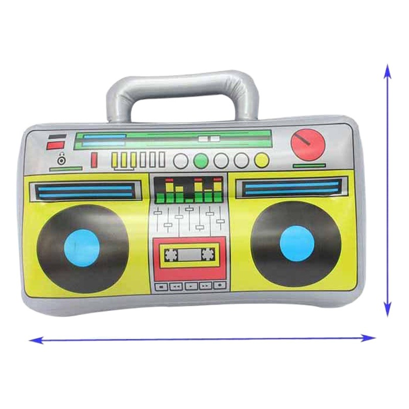 Cross-border Amazon PVC inflatable radio toys inflatable musical instruments party supplies inflatable decorations spot foot