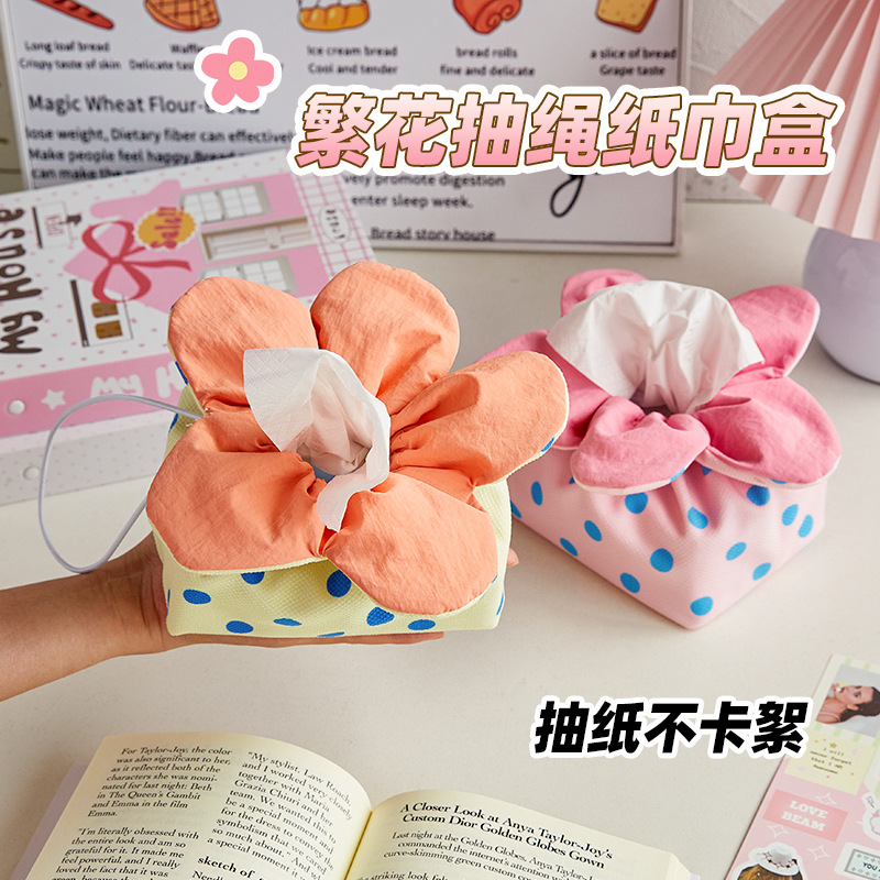 Spring and Summer New Dopamine-Colored Floral Handbag, Sweet Strawberry Polka Dot Handbag and Crossbody Dual-Use Floral Bag