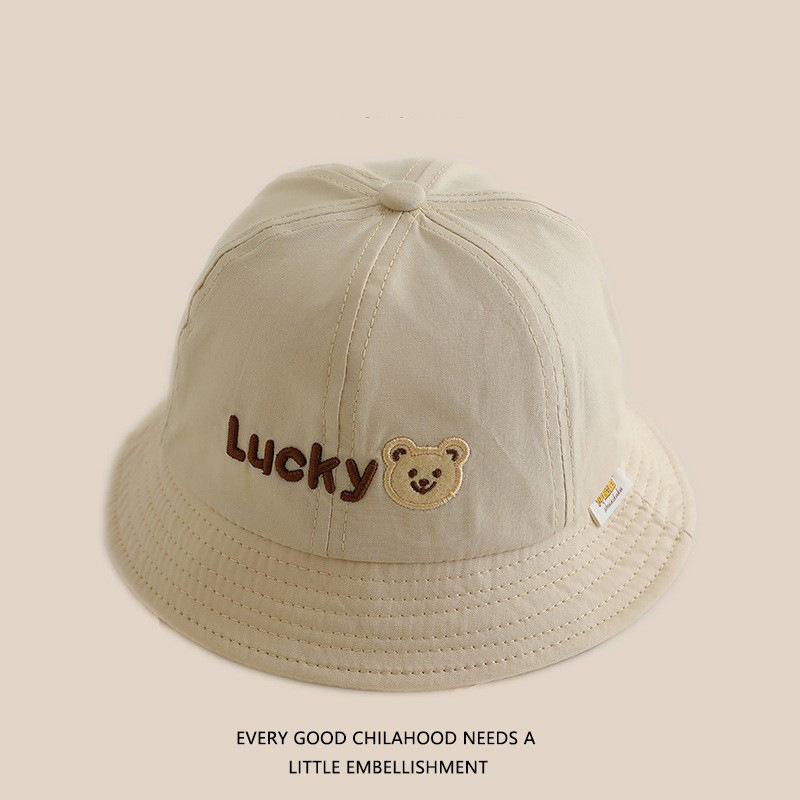 Sombrero de bebé primavera y otoño gorro de pescador lindo lindo niñas y niños viajan sombrero solar universal de verano