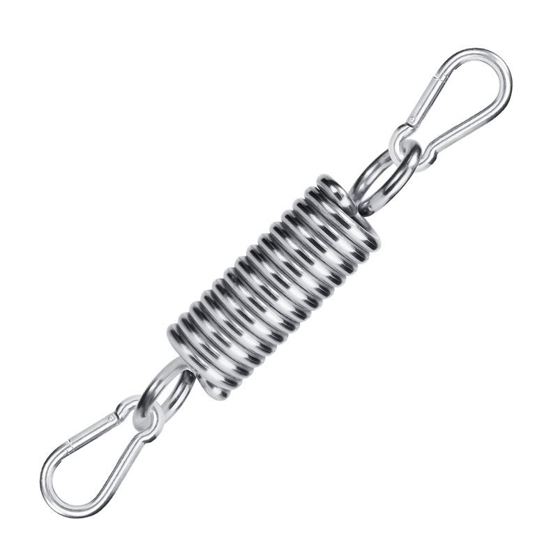 不锈钢伸缩弹簧挂钩套装 吊床吊椅悬挂缓冲旋转装置 跨境厂家批发