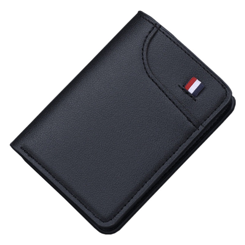 Billetera vertical para hombres titular de la tarjeta transfronteriza al por mayor billetera ultrafina para hombres anti-desgaussing billetera simple para hombres