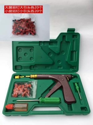 Tire repair mushroom gun Motosiklet ləvazimatları və aksesuarları - standard-configuration-includes-40-red-guns-and-various-sized-nails