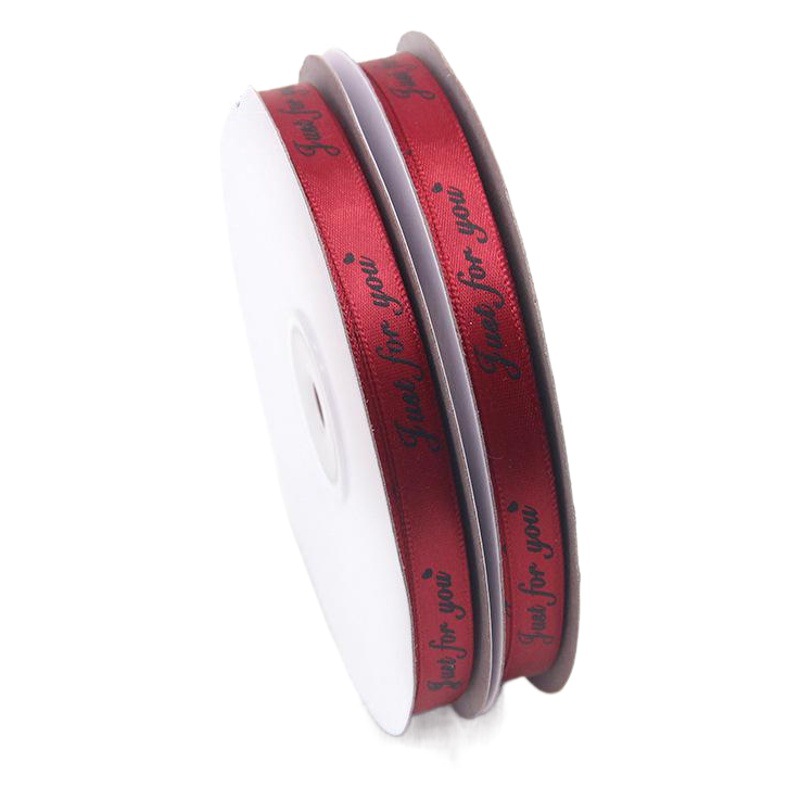 En stock 1cm solo para usted impresión cinta de poliéster regalo DIY embalaje inglés carta cinta streamer