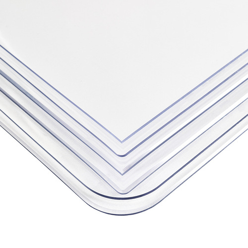 Soft glass PVC transparent tablecloth table mat washable waterproof oilproof heatproof tea table mat plastic desktop anti-slip mat