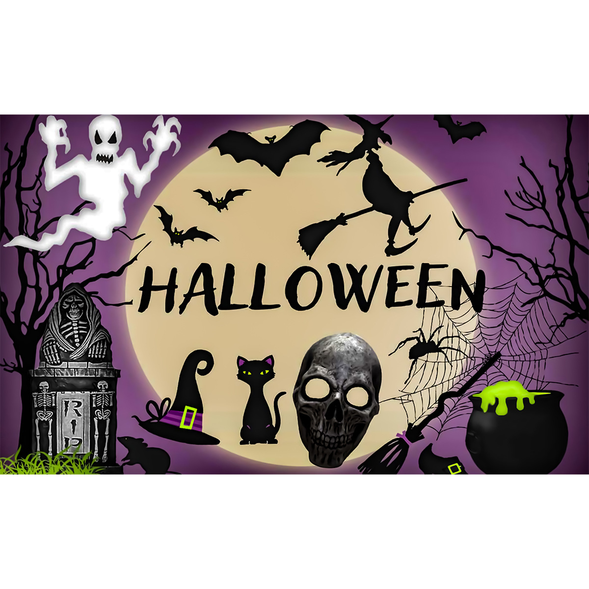 Nueva FIESTA DE Halloween decoración globo combinación cráneo calabaza globo fantasma fiesta Halloween globo traje