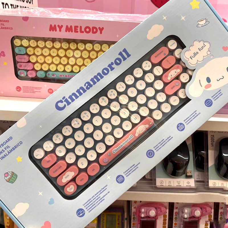 Sanrio Melody Jade Gui perro computadora portátil de escritorio Sanrio teclado inalámbrico gran promoción al por mayor envío gratuito