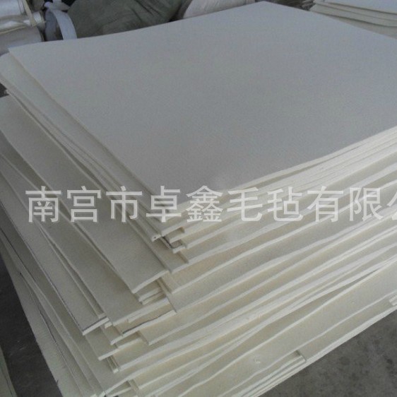 厂家直供5mm吸油毛毡工业毛毡密封抛光羊毛毡化纤针刺毛毡