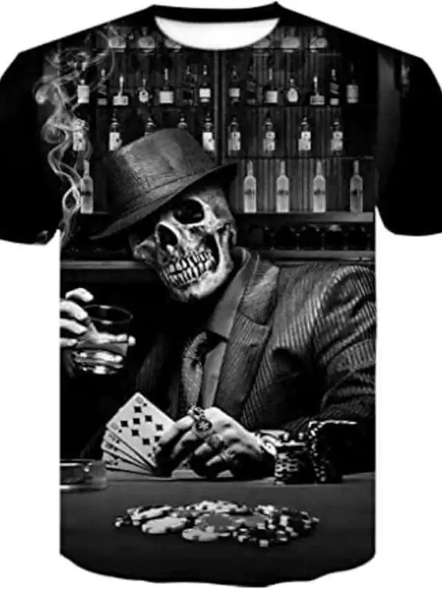 Лето 2023 3D Трансграничная Повседневная Молодежная тонкая футболка с принтом Genie Straight Tube Крутая модная футболка Прямая