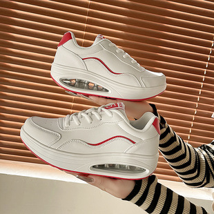 Shoes Women's Trendy Low-top Leather Women's Shoes Casual plus size All-match Fashion Sports White Shoes Sneakers for Couple