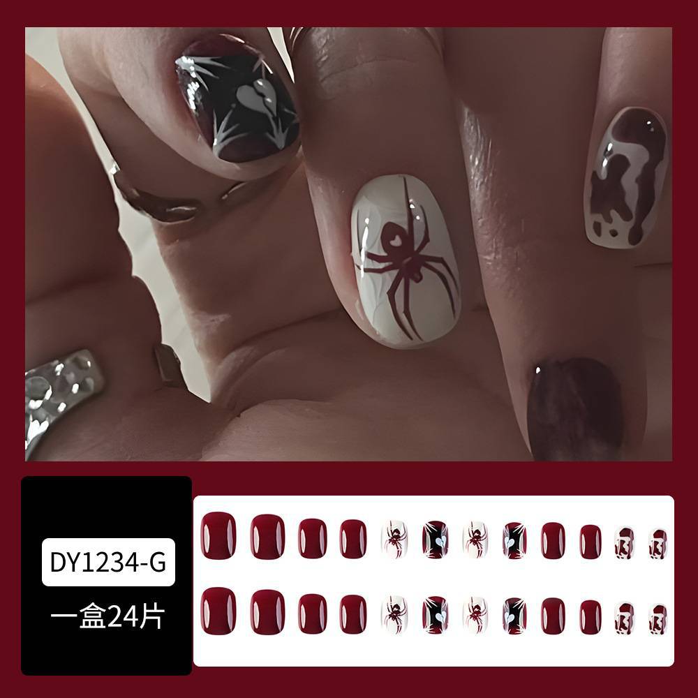 Uñas de uñas largas portátiles Parche de uñas postizas desmontables Sensación de alto nivel Venta al por mayor de uñas portátiles de venta caliente transfronterizas