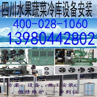 攀枝花蔬菜水果蔬菜李子食用菌葡萄猕猴桃冷藏保鲜库冷库机组设备