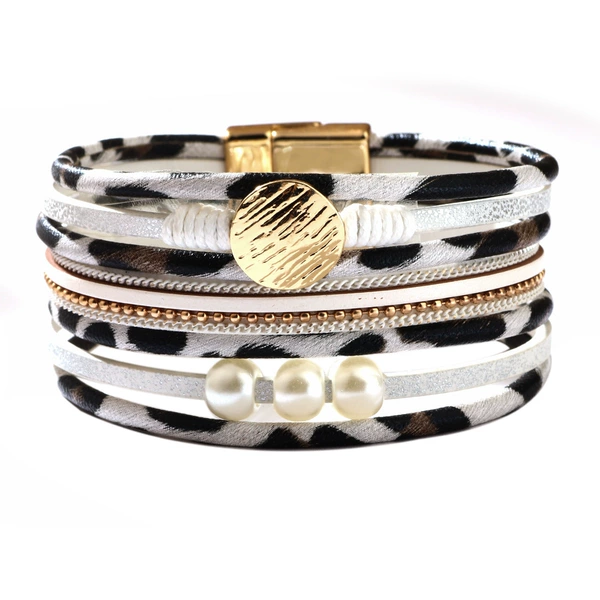 White leopard print