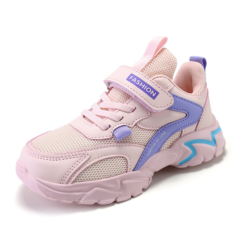 Zapatos para niños primavera nueva malla doble transpirable niñas zapatilla media y niños grandes niño pequeño zapatos para correr zapatos para niños