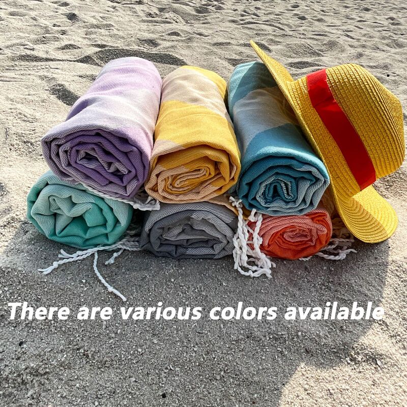 Cross-Border Hot Selling Diagonal Striped Beach Towel Towel Bath Towel Rectangular Twill Absorbent Quick-Drying Beach Bath Towel Blanket