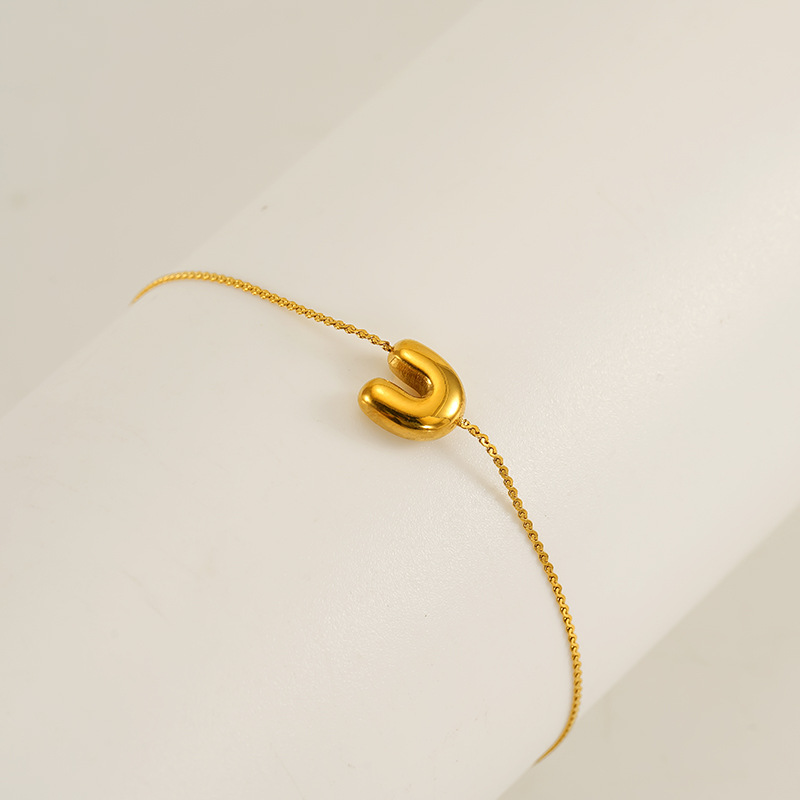 Nuevo lujo ligero de acero inoxidable inswind nicho de diseño de pulseras de letras 26 letras inglesas joyas de moda de mujeres