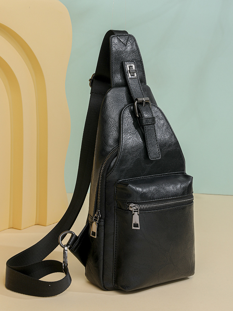 PU bag chest bag crossbody women's bag women's shoulder bag men's waist bag_voghion.com