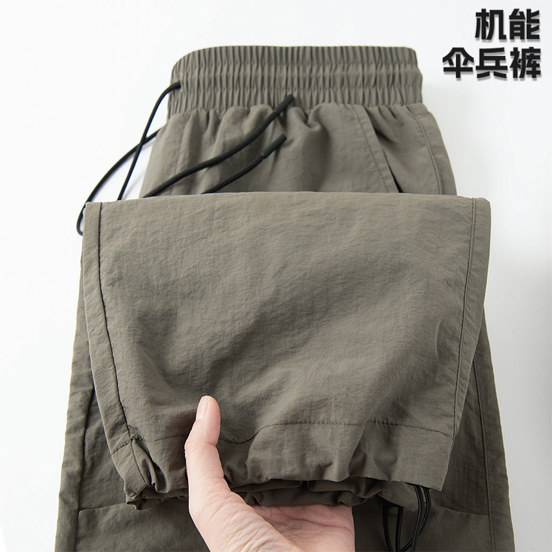 24 New styles of casual pants, work pants, trendy men's spring military green pants, men's outdoor durable and waterproof paratrooper pants pic 10