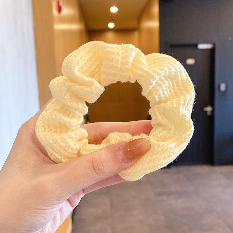 Satilla de seda más algodón relleno de terciopelo intestino grueso lazo para el cabello almohada para dormir