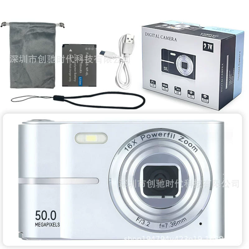 Digital Camera M03, 4K High-Pixel CCD, HD Large Screen, Selfie & Mobile Upload