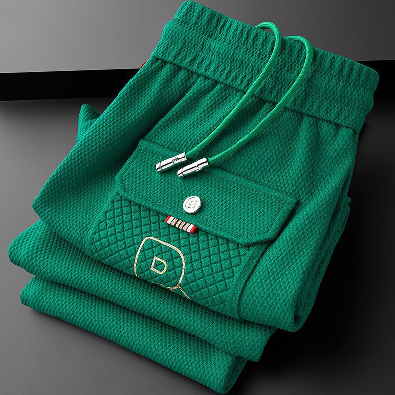 Toamna 2023, ediție coreeană nouă, casual, la modă, versatil, slim fit, pantaloni sport la modă pentru bărbați_voghion.com