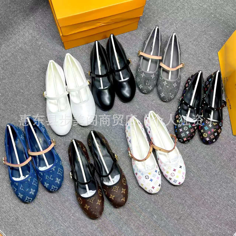 Flat Shoes for Women 2026 Spring New Style with Buckle Strap Shallow Mouth Casual Versatile Mary Jane Ballet Shoes Flat Shoes for Women 2026 Spring New Style with Buckle Strap Shallow Mouth Casual Versatile Mary Jane Ballet Shoes