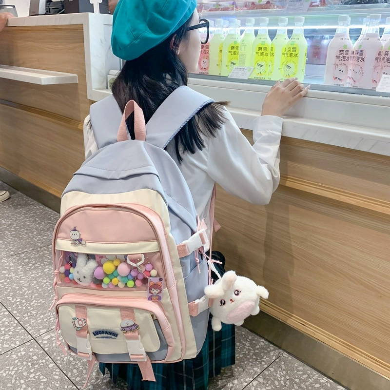 Capacious backpack, school bag, brand fashionable shoulder bag, wholesale, 2023, Korean style