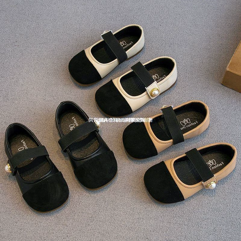 Детские кожаные туфли для девочек, весна-осень, новые, туфли для маленькой принцессы, мягкая нескользящая подошва, модные лоферы