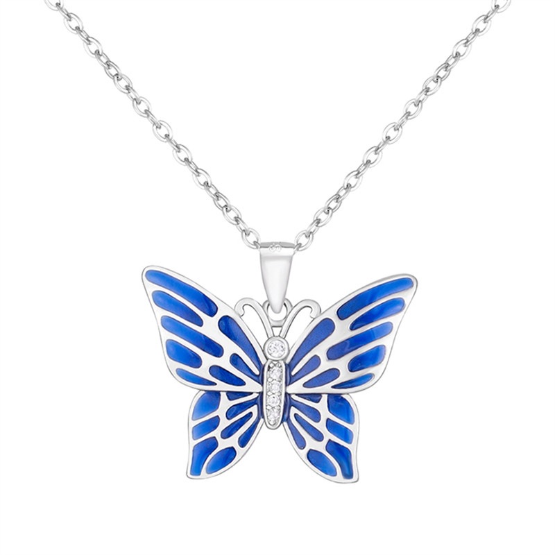 Fashion Butterfly Copper Plating Pendant Necklace