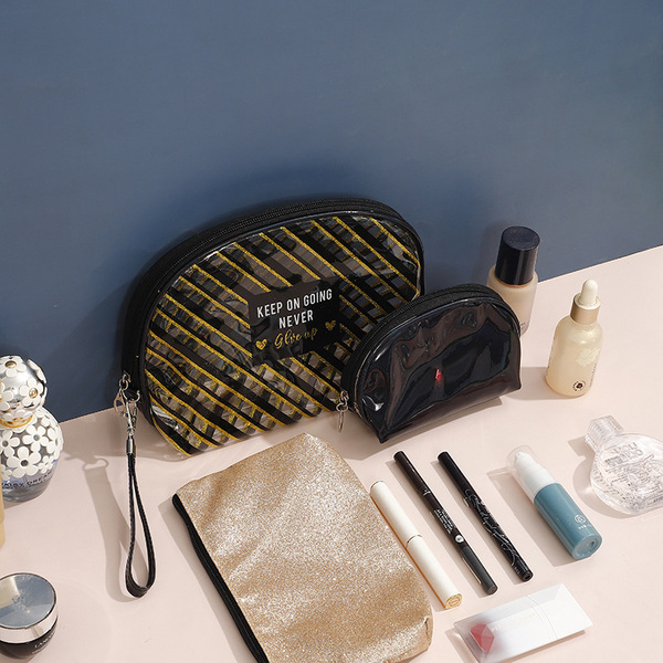 Brand waterproof handheld capacious cosmetic bag for traveling
