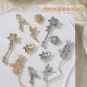 Nail star zircon chain pendant jewelry light luxury super flash Net red beveled bow all-match metal nail drill