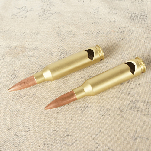 Metal hand-cut bullet casing crafts veteran souvenir creative bottle opener military commemorative bullet casing