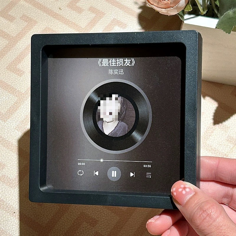 歌う音楽冷蔵庫マグネットフォトフレームビニールレコード、カップル、友人、親友向け|undefined